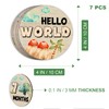 Dinosaur Baby Monthly Milestone Circles, Baby Months Wooden Disc Stuff