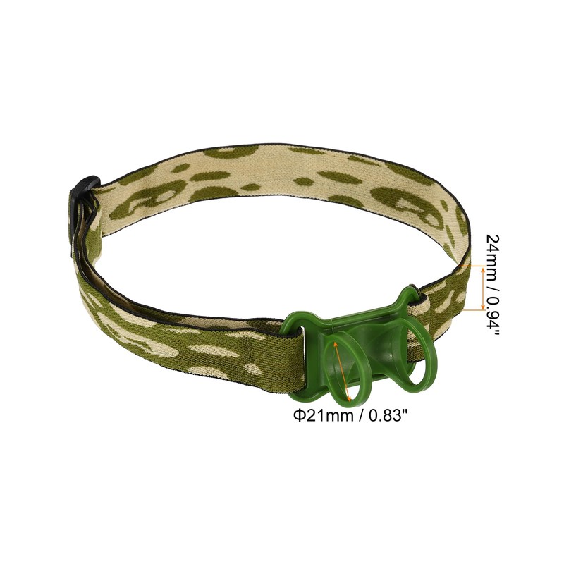 PATIKIL Flashlight Headband Holder Nylon Adjustable High Elasticity Hands Free