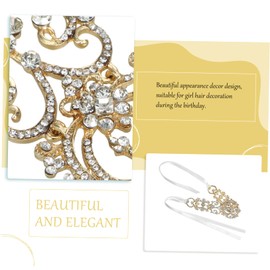 VICASKY Rhinestone Bridal Headband for Women Elegant Hair Accessory for Weddings Parties Special Occasions Luxurious Design Comfortable Fit Durable Materials for Long Hair