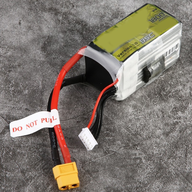 Tattu 14.8V 1800mAh 95C 4S1P Lipo Battery Pack with XT60-SYP