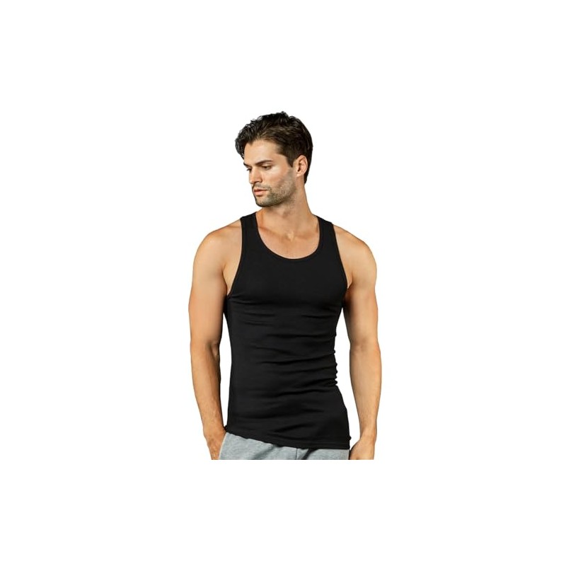 Knocker Men's 3 pc Tank Top Undershirts A-Shirt (M, 2