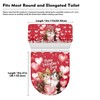 Maiyoinou Happy Valentines Day Cats Bathroom Toilet Tank Lid Cover