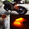 Universal 2pc 5050 Led strip for Motorcycle Bike Amber LED
