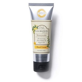 A LA MAISON Moisturizing Cream, Honeysuckle - Uses: Hand, Argan Oil, Pure Shea Butter, Essential Oils, Plant Based, Cruelty-Free, SLS and Paraben Free (1.7 Oz, 1 Pack)