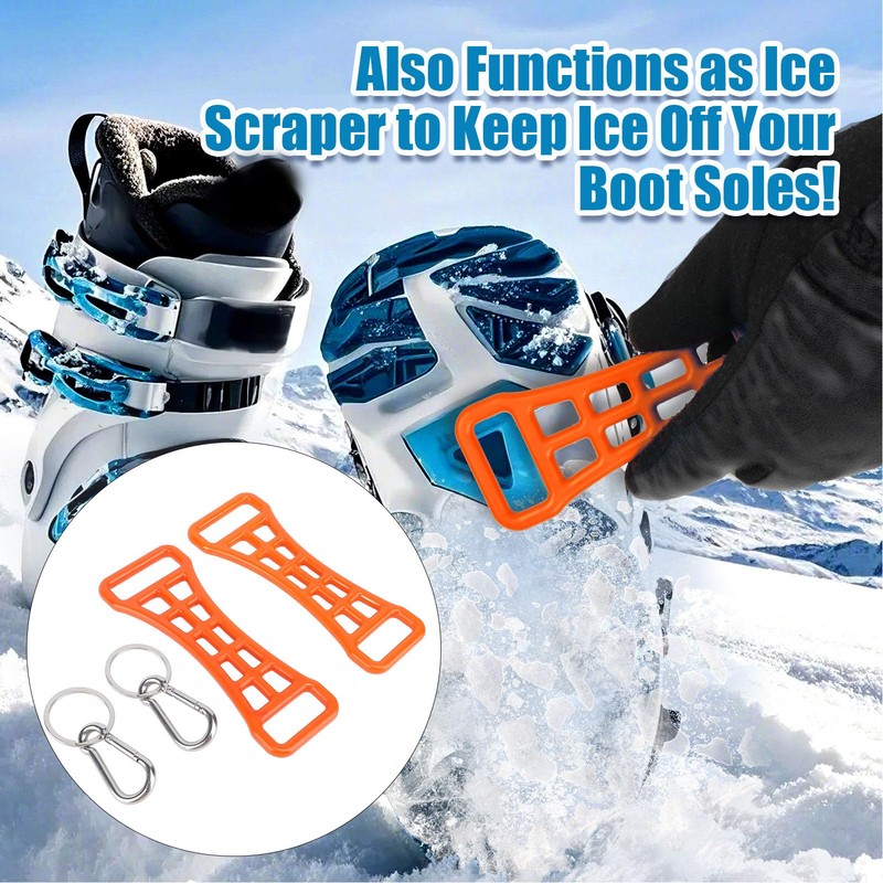 NOENNULL 2 Pieces Ski Boot Buckle Assist Tool Shoes Buckle