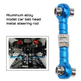 EMSea 2Pcs RC Steering Linkage Rod Adjustable Steering Turnbuckle Arms with Mounting Screws for Remote Control Car DIY Accessory