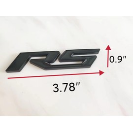 2X RS Badge Decal Suitable for RS Series Cars and Trucks(Black)