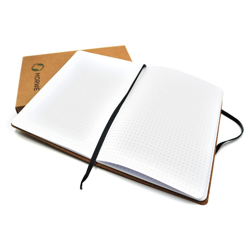 MORWE Notebook A5 with Cork Hardcover / Notebook Polka Dot