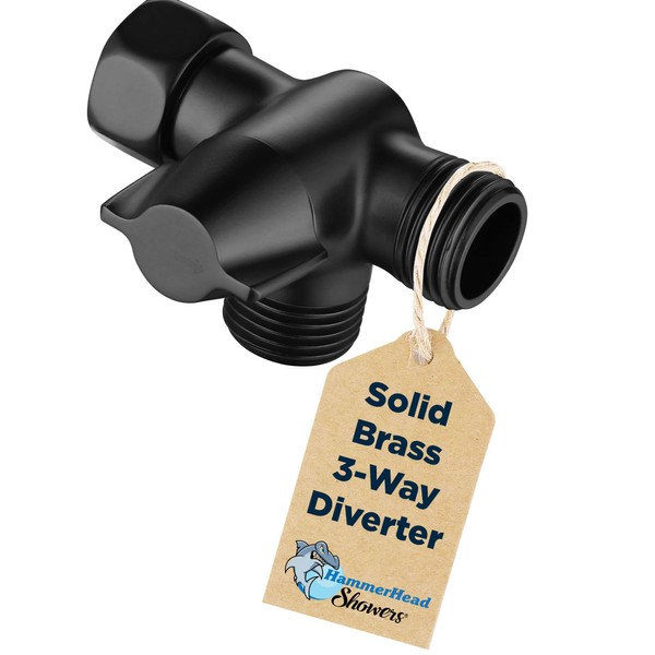HammerHead Showers® ALL METAL 3 Way Shower Diverter Valve -