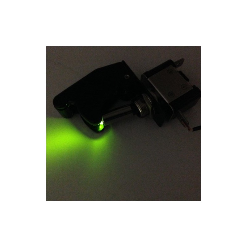ILLUMINATED TOGGLE SWITCH ON/OFF 25 AMP 12VDC COLOR WITH POSITION