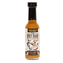 The Spicy Shark Caribbean Reef Shark Scotch Bonnet Pepper Island Hot Sauce 5oz Bottle - Brand featured on Hot Ones