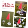 CORHAD 1 Set Golf Flagpole Training Flag for Golfing Small