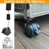 70360 Grill Locking Caster Wheels with Insert Kit Replacement Parts