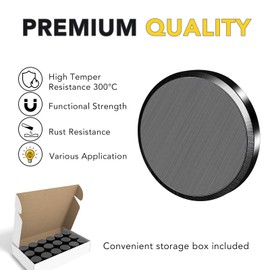 TRYMAG Small Ceramic Magnets for Crafts, 70 Pcs Round Disc Flat Circle Magnets, 0.78"D X 0.19"H