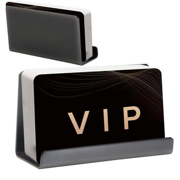 Nipole High-end Business Card Holder Stainless Steel Desk Accessory Business