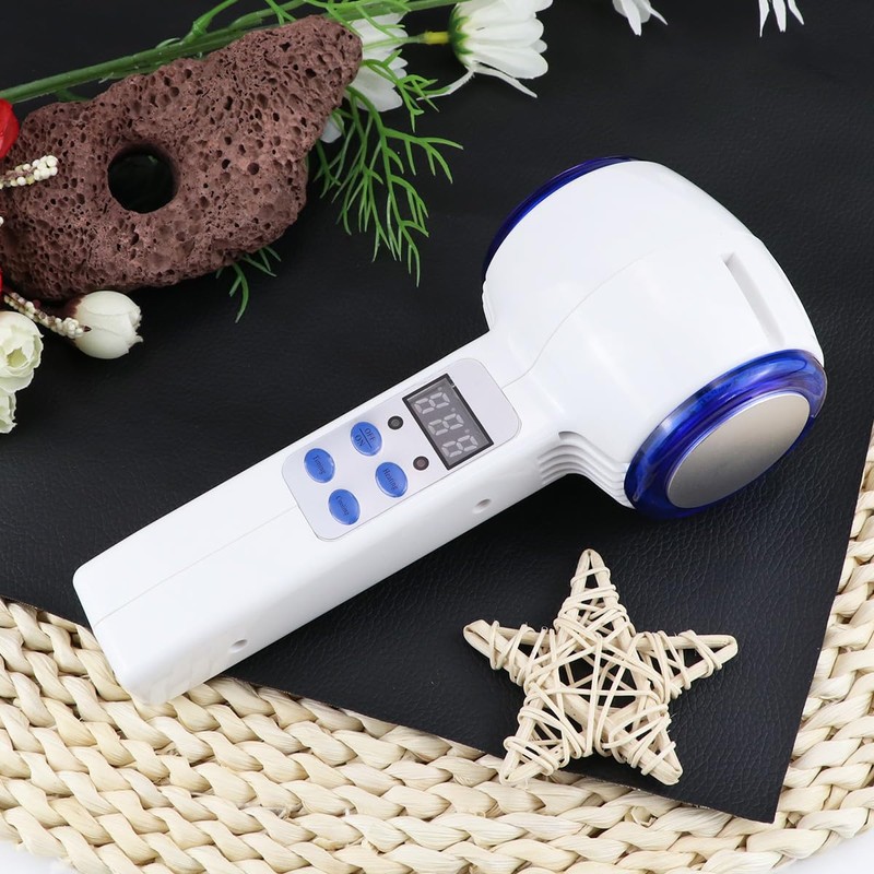 ZJIVQO Hot and Cold Face Massager, Double Heads Hammer Vibration