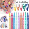 RoseFlower 18 Color 3D Nail Art Pens Set, Nail Art