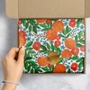 Jillson Roberts 20" x 30" Printed Floral Gift Tissue, Mandarin