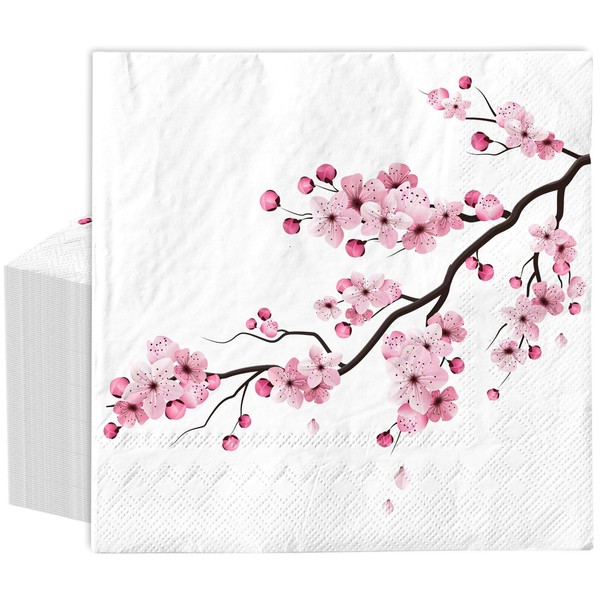 JarThenaAMCS - Servilleta de papel floral con flores de cerezo
