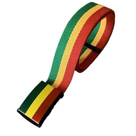 Nayt Military Style Belt Rasta Red Yellow Green (Xl-122cm)