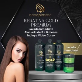 Keratina Gold  Shampoo Anti  Shampoo Post . 2 Mascarilla                                                                                              