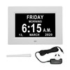 7in Digital Day Clock Auto Dimmable 8 Languages Day Clock