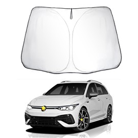 SKTU Sun Protection for Windscreen Compatible with V * W Golf 8 Seαt Leon MK4 / Cupra Formentor Interior Foldable Windscreen Cover with UV Protection