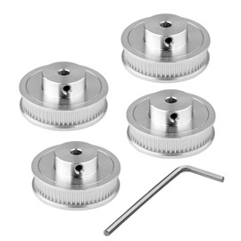 Euroharry GT2 60 Teeth 5 mm Bore Timing Belt Pulley Synchronous Wheel GT2 Timing Pulley for 3D Printer GT2 Timing Belt 6 mm Wide Belt Pack of 2