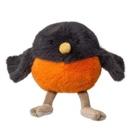 Mary Meyer Stuffed Animal Rolly Birds Small Plush Soft Toy, 5-Inches, Robin