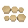 AllStellar Hexagon Paper Mache Nesting Boxes – Small Set of