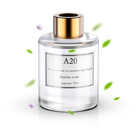 Jurqqer Air Fresheners - A20/A10 Dedicated Perfume Refill 70ml - Made with Natural Plant Extracts - Natural Flavors Available for Pregnants & Babies - 0% Alcohol - 0 Additives - Lasts 2~6 Months