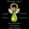 Guardian Angel August Birthstone Angel Pin With Gem Stone Sentimental
