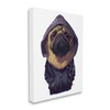 Stupell Industries Pug in Street Wear Urban Fashion Moody Dog,