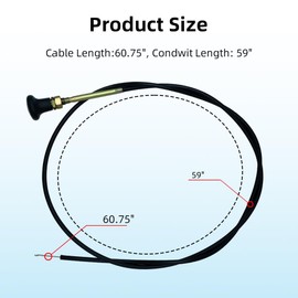 054-8017-00 Choke Cable Compatible with Stens 290-610, CZT Elite, Compact Outlaw, MZ Magnum, Maverick, Outlaw XP, ZT Elite Bbb62 "Replace Choke Control Cable