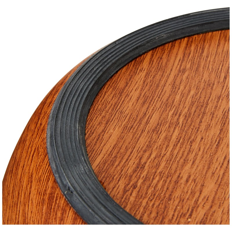 Rosewood Stylish Non Slip Wooden Effect Stainless Steel Dog bowl,