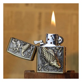 Lighter Reusable Kerosene lighter Suitable for men's birthday gifts (without fuel)