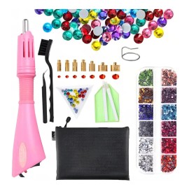 Kit De Aplicador Piedras Decorativas Para Ropa Uñas Hotfix