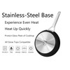 MsMk 10 Inch Frying Pan Nonstick with Lid, Induction Fry