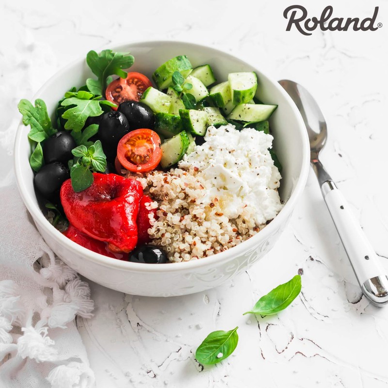 Roland Foods Mediterranean Seasoned Quinoa, 5.46 Ounce Bag, Pack of