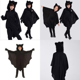 RemeeHi: Halloween Bat Cosplay, Vampire, Vampire, Children, Boys, Kids, Cosplay, Costume, Costume, Set, Party Goods, Halloween, Christmas, Cosplay Performance Wear (Boy, L)