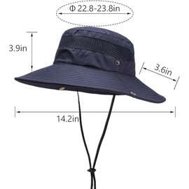 UPF50+ Safari Sun Hat for Men and Women - UV-resistant breathable quick-drying outdoor hat with adjustable folding design for fishing, hiking, gardening, beach, adventure ready accessories