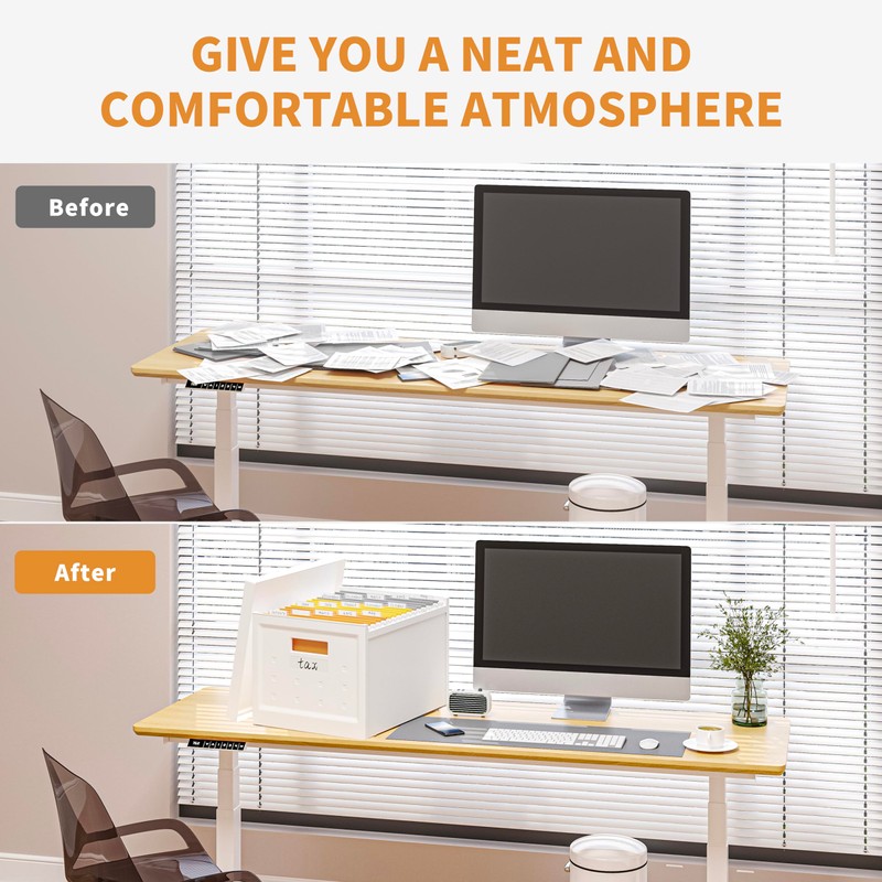 Seseno File Organizer File Box with Lid, Universal Hanging File