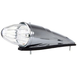 LBRST 17 LED Torpedo Cab Lights Chrome Clear LED Top Cab Marker Roof Running Lights Assembly Compatible with Kenworth/Peterbilt/Freightliner/Mack//International Paccar Heavy Duty Trucks