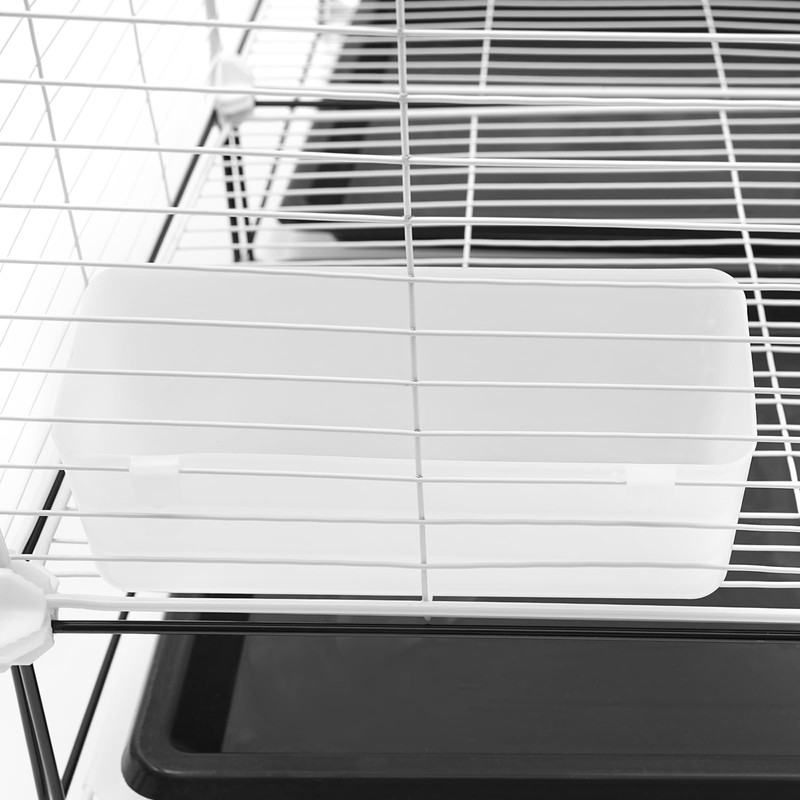 Giciashop 49-Inch Wrought Iron Bird Cage, 3 Tier Large Bird