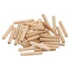 PATIKIL 1/3 Wooden Dowel Pins, 200 Pcs M8x50mm Wood Dowel
