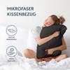 Dreamzie Pillowcase, 40 x 60 cm, Dark Grey, Set of