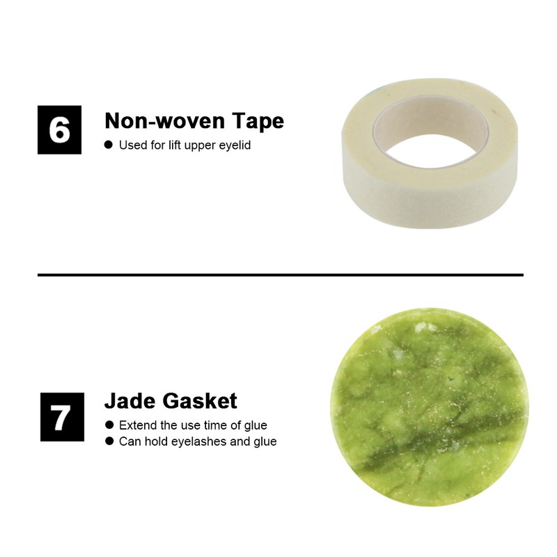 19PCS False Eyelash Extension Practice Tool Kit Eyelashes Make Up