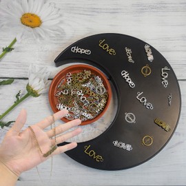 DIY Jewellery Making Charm Necklace: 70pcs Bulk Metal Small Silver Letter Pendant Set Craft Cute Christma Birthday Accessory Mini jewelry Bead Decoration Earring Bracelet Bag Keyring for Girl Mum