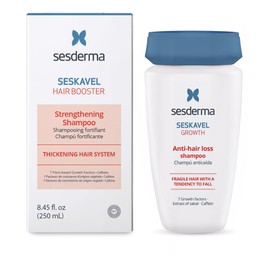 Sesderma SESKAVEL Anti-hair loss shampoo 8.45 fl. Oz | Formula with Growth Factors | Hair Treatment with Extract of Sabal & Caffeine | Fragile Hair