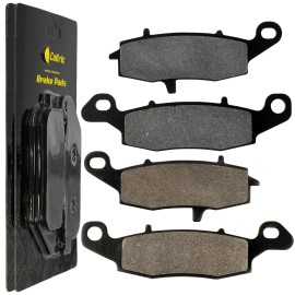 Caltric Front & Rear Brake Pads for Kawasaki Vulcan 1500 VN1500 Classic 2006-2008